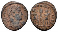 Ancient Coins - Constantine I 'the Great'. 307-337 AD. AE Follis (1.51g, 15mm). Antioch mint. Struck 335-7 AD. RIC 108