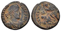 Ancient Coins - Constantius II. 337-361 AD. AE Half Centenionalis (2.52g, 15mm). Alexandria mint. Struck 355-61 AD. RIC 86