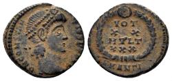 Ancient Coins - Constantius II. 337-361 AD. AE Nummus (1.90g, 15mm). Antioch mint. Struck 347/8 AD. RIC 113