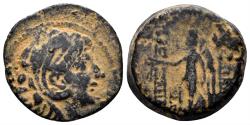Ancient Coins - Seleukid Kingdom. Alexander II Zabinas. 128-122 BC. AE 20mm (7.40 gm). Antioch mint. Struck circa 126-125 BC. SC 2231.1g