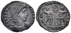 Ancient Coins - Constantius II. 337-361 AD. AE Follis (1.41g, 15.5mm). Antioch mint. Struck 337-41 AD. LRBC 1385