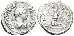 Ancient Coins - Caracalla. 198-217 AD. AR Denarius (3.29g, 20.5mm). Rome mint. Struck 202 AD. RIC 144b