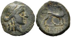 Ancient Coins - Ionia, Miletos. 4th-3rd centuries BC. AE 19mm (2.82g). Uncertain magistrate. Cf. Deppert-Lippitz 873-97