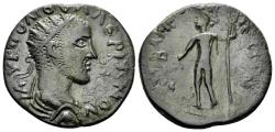 Ancient Coins - Kilikia, Anemourion. Valerian I. 253-260 AD. AE 24mm (7.78 gm). Dated year 2 (254/5 AD). SNG BN Paris 720