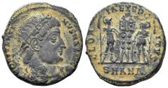 Ancient Coins - Constantine I 'the Great'. 307-337 AD. AE Follis (2.79g, 17mm). Antioch mint. Struck 330-3 AD. RIC 85