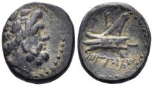 Ancient Coins - Phoenicia, Arados. Circa 206/5-52/1 BC. AE 16mm (3.50g). Dated CY 115 (145/4 BC). Duyrat 1848-9