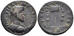 Ancient Coins - Pisidia, Antioch. Volusianus. 251-253 AD. AE 23mm (6.38g). SNG BN 1294-96 (rev.)