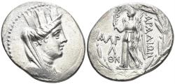 Ancient Coins - Phoenicia, Arados. Circa 138/7-44/3 BC. AR Tetradrachm (15.12g, 31mm). Dated CY 131 (129/8 BC). DCA 772