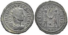 Ancient Coins - Probus. 276-282 AD. AE Antoninianus (3.72g, 34mm). Tripolis mint. Struck 280 AD. RIC 927
