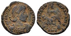 Ancient Coins - Constantius II. 337-361 AD. AE Half Centenionalis (2.36g, 16mm). Antioch mint. Struck 355-61 AD. RIC 188