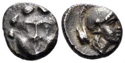 Ancient Coins - Pisidia, Selge. Circa 300-200 BC. AR Diobol (0.80g, 10mm). SNG von Aulock 5278