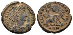 Ancient Coins - Constantius II, 337-361. AE Half Centenionalis (2.79g, 17mm). Antioch mint. Struck 355-61 AD. LRBC 2635