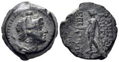 Ancient Coins - Seleukid Kingdom. Antiochos VIII Epiphanes (Grypos). 121-97/6 BC. AE 15mm (3.27g). Antioch mint. SC 2301
