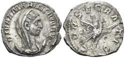 Ancient Coins - Diva Mariniana. Died before 253. Billon Antoninianus (2.76g, 22mm). Rome mint. Struck 254 AD. RIC 6