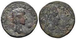 Ancient Coins - Mesopotamia, Edessa. Gordian III, 238-244 AD. AE Diassarion (8.94 gm, 23mm). BMC 149-150