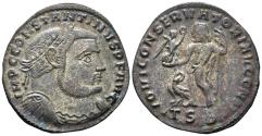 Ancient Coins - Constantine I 'the Great'. 307-337 AD. AE Follis (2.90g, 24mm). Thessalonica mint. Struck 312/3 AD. RIC 61b