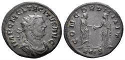 Ancient Coins - Tacitus. 275-276 AD. Antoninianus (3.34g, 21mm). Siscia mint. Struck 275/6 AD. RIC 129 var.