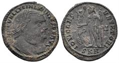Ancient Coins - Licinius I. 308-324 AD. AE Follis (3.25g, 23mm). Cyzicus mint. Struck 316/7 AD. RIC 6