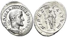 Ancient Coins - Maximinus I Thrax. 235-238 AD. AR Denarius (2.73g, 22mm). Rome mint. Struck 236 AD. RIC 7a