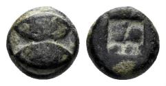 Ancient Coins - Lesbos uncertain. Circa 550-480 BC. Billon 1/36 Stater (0.46 gm, 6mm). BMC 27-34