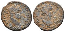 Ancient Coins - Kilikia, Irenopolis-Neronia. Caracalla. 198-217 AD. AE 24mm (7.31 gm). Dated CY 165 (215/216 AD). Cf. Ziegler 1343