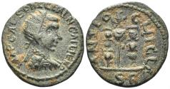 Ancient Coins - Pisidia, Antioch. Gallienus. 253-268 AD. AE 21mm (6.10g). SNG BN Paris 1333 (same obverse die)