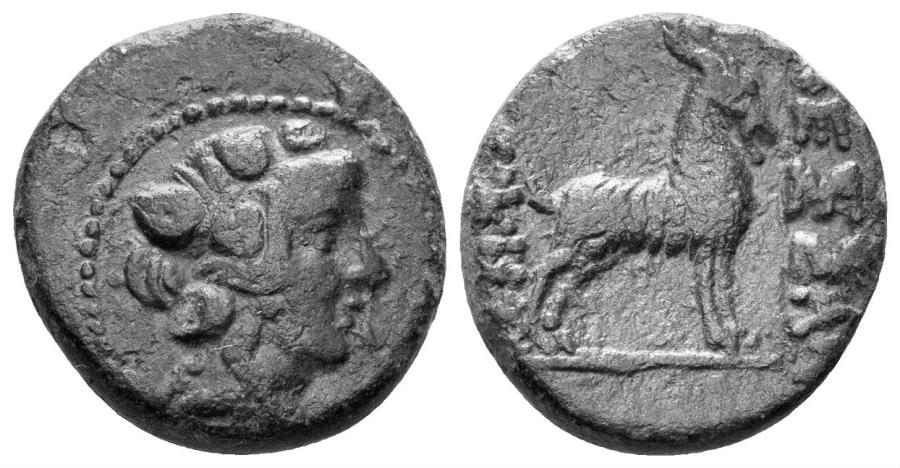 Ancient Coins - Macedon. Thessalonika. 158-149 BC. AE 19mm (5.51 gm). SNG Copenhagen 366