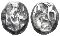 Ancient Coins - Achaemenid Empire. Circa 375-340 BC. AR Siglos (5.28g, 14mm). Carradice Type IV C (pl. XIV, 46)