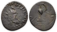 Ancient Coins - Tetricus I. 271-274 AD. AE Antoninianus (2.87 gm, 16.5mm). Irregular mint. Jug