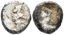 Ancient Coins - Achaemenid Empire. Time of Darios I - Xerxes II. Circa 485-420 BC. AR Siglos (5.08g, 15mm). Sardeis mint. Carradice Type IIIb