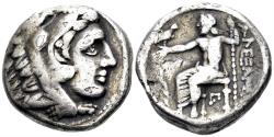 Ancient Coins - Macedonian Kingdom. Alexander III 'the Great'. 336-323 BC. AR Tetradrachm (16.71g, 23mm). Amphipolis mint. Price 129