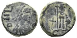 Ancient Coins - Leo I. 457-474 AD. AE Nummus (1.61g, 11mm). Constantinople mint. RIC 703