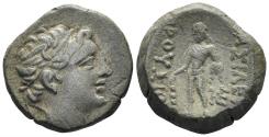 Ancient Coins - Bithynian Kingdom. Prusias II Kynegos. 182-149 BC. AE 15.5mm (3.47g). Nikomedeia mint. SNG Copenhagen 631-4