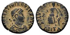 Ancient Coins - Valentinian II. 375-392 AD. AE4 (1.26g, 12.5mm). Antioch mint. Struck 388-92 AD. LRBC 2901