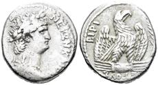 Ancient Coins - Seleucis and Pieria, Antioch. Nero. 54-68 AD. AR Tetradrachm (14.11g, 26mm). Dated RY 10 and year 112 of the Caesarean era (63/4 AD). RPC I 4190