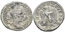 Ancient Coins - Seleucis and Pieria, Antioch. Trajan Decius. 249-251 AD. Billon Tetradrachm (11.13g, 27mm). Struck 249/50 AD. RPC IX 1605