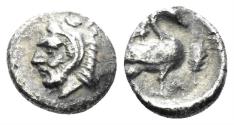 Ancient Coins - Kilikia, Mallos. Circa 440-390 BC. AR Obol (0.70g, 9mm). SNG Levante 163