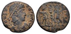 Ancient Coins - Constans. 337-350 AD. AE Follis (1.76g, 15mm). Antioch mint. Struck 337-47 AD. RIC 47