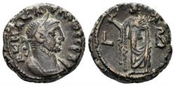 Ancient Coins - Egypt, Alexandria. Carinus. 283-285 AD. Potin Tetradrachm (7.93g, 18mm). Dated RY 2 (283/4 AD). Dattari (Savio) 5584