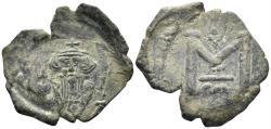 Ancient Coins - Constans II. 641-668. AE Follis (3.34g, 26mm). Syracuse mint. Struck 650-1. SB 1107
