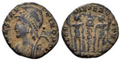 Ancient Coins - City Commemorative. 330-354 AD. AE Follis (1.62g, 14mm). Nicomedia mint. Struck 335-7 AD. LRBC 954
