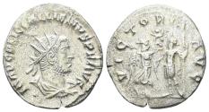 Ancient Coins - Gallienus. 253-268 AD. AE Silvered Antoninianus (3.13g, 22mm). Samosata mint. Struck 260 AD. RIC 450