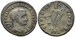 Ancient Coins - Galerius. 305-311 AD. AE Follis (6.64g, 26mm). Heraclea mint. Struck 310 AD. RIC 48a