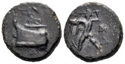 Ancient Coins - Macedonian Kingdom. Demetrios I Poliorketes 306-283 BC. AE 13mm (1.80g). HGC 3, 1031