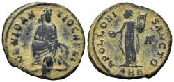 Ancient Coins - Time of Maximinus II Daia. 310-313 AD. AE Follis (1.25g, 16mm). Antioch mint. ‘Persecution’ Series. McAlee 170c