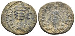 Ancient Coins - Karia, Trapezopolis. Julia Domna, Augusta. 193-217 AD. AE Assarion (3.99g, 18mm). RPC V.2 - (unassigned; ID 66084)
