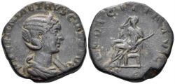 Ancient Coins - Herennia Etruscilla. Augusta, 249-251 AD. AE Sestertius (15.00g, 28mm). Rome mint. Struck 250 AD. RIC 136b