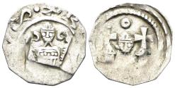 World Coins - Austria, Salzburg. Eberhard II, Archbishop. 1200-1245. AR Pfennig (0.61g, 14mm). CNA Ca 18
