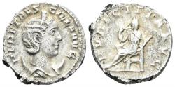 Ancient Coins - Herennia Etruscilla, Augusta. 249-251 AD. AR Antoninianus (5.14g, 21mm). Rome mint. Struck 250 AD. RIC 59b