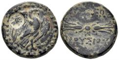 Ancient Coins - Bithynian Kingdom. Prusias II Kynegos. 182-149 BC. AE 18.5mm (5.65g). Nikomedeia mint. RG 36
